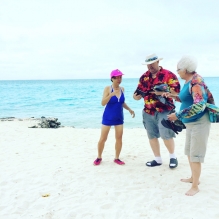 "Tourists on Matira beach" - Bora Bora Island, French Polynesia