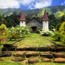 "Church" - Hatiheu Village, Nuku Hiva, Marquesas Islands, French Polynesia 